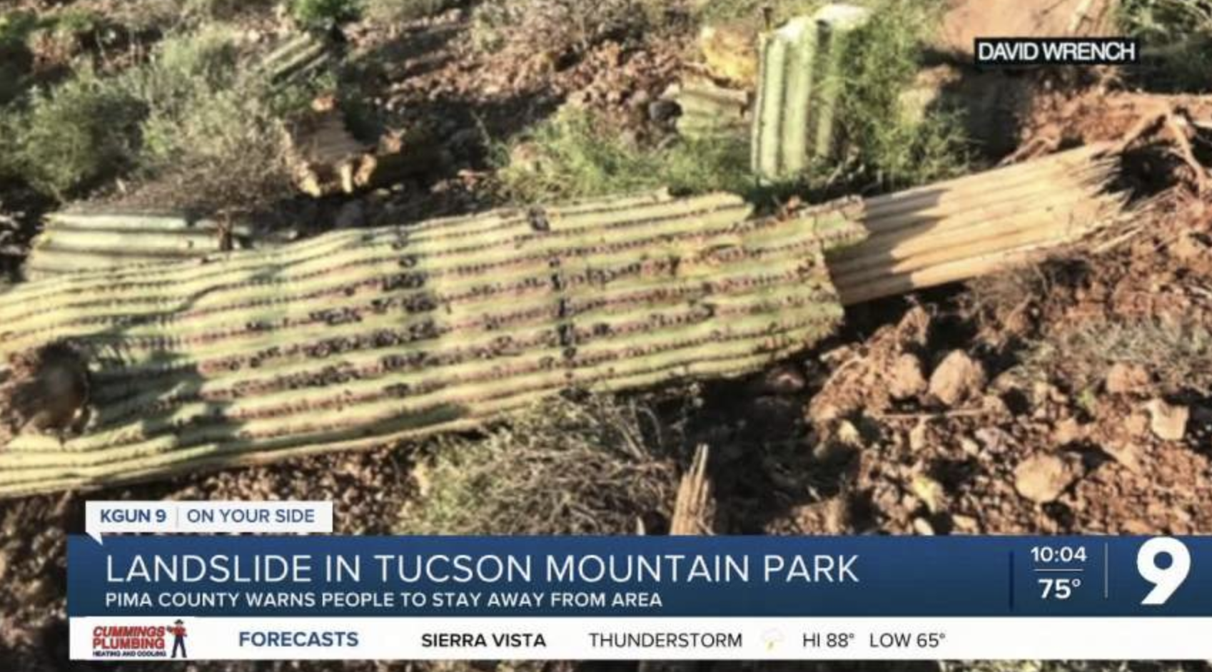 County warns hikers to stay away from Tucson Mountain Park landslide