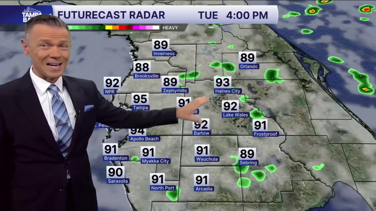 Forecast: Lots of clouds today, low 90s