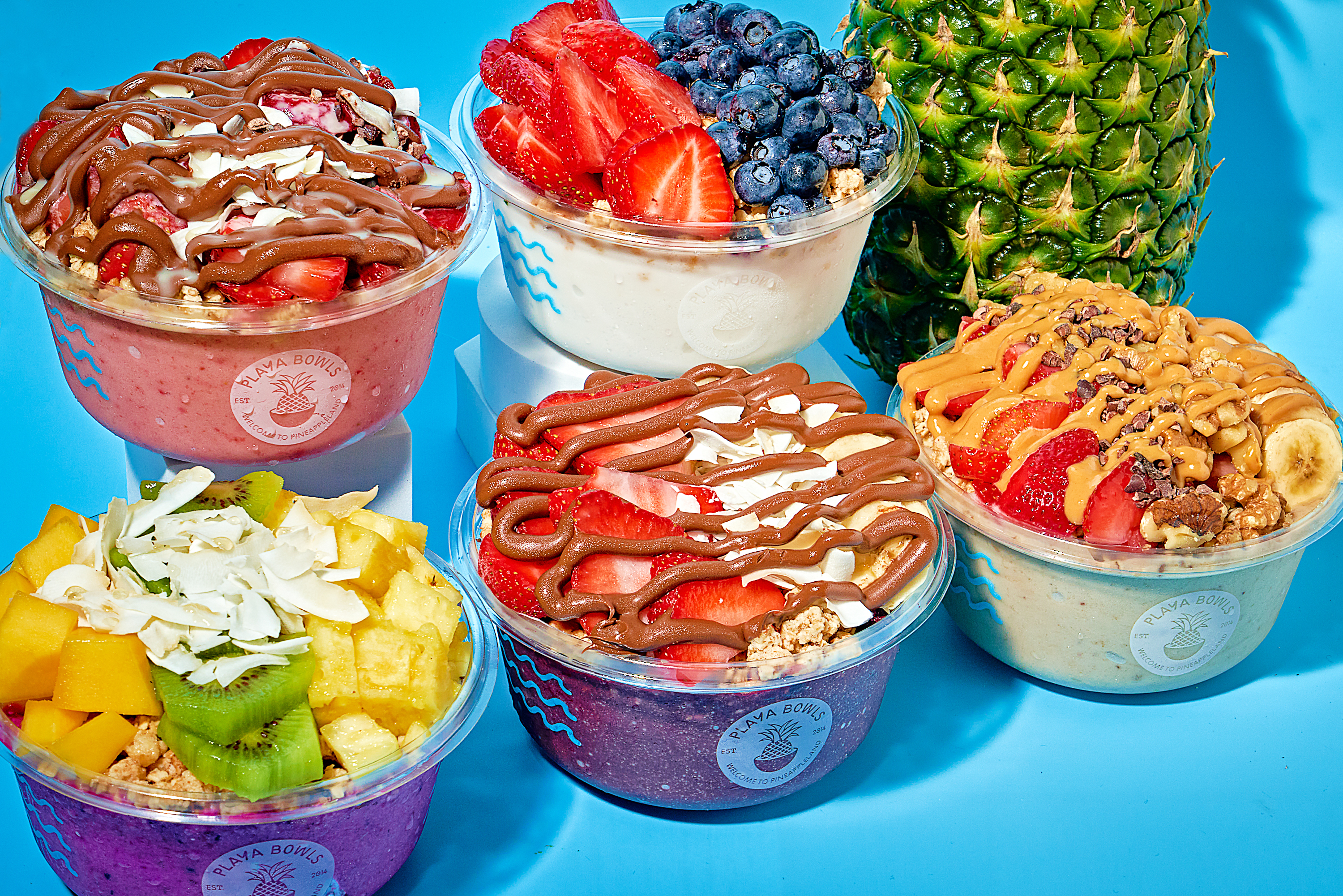 Playa Bowls options. 