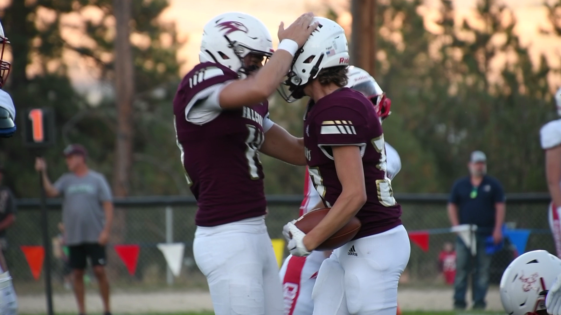 Florence touchdown celebrate