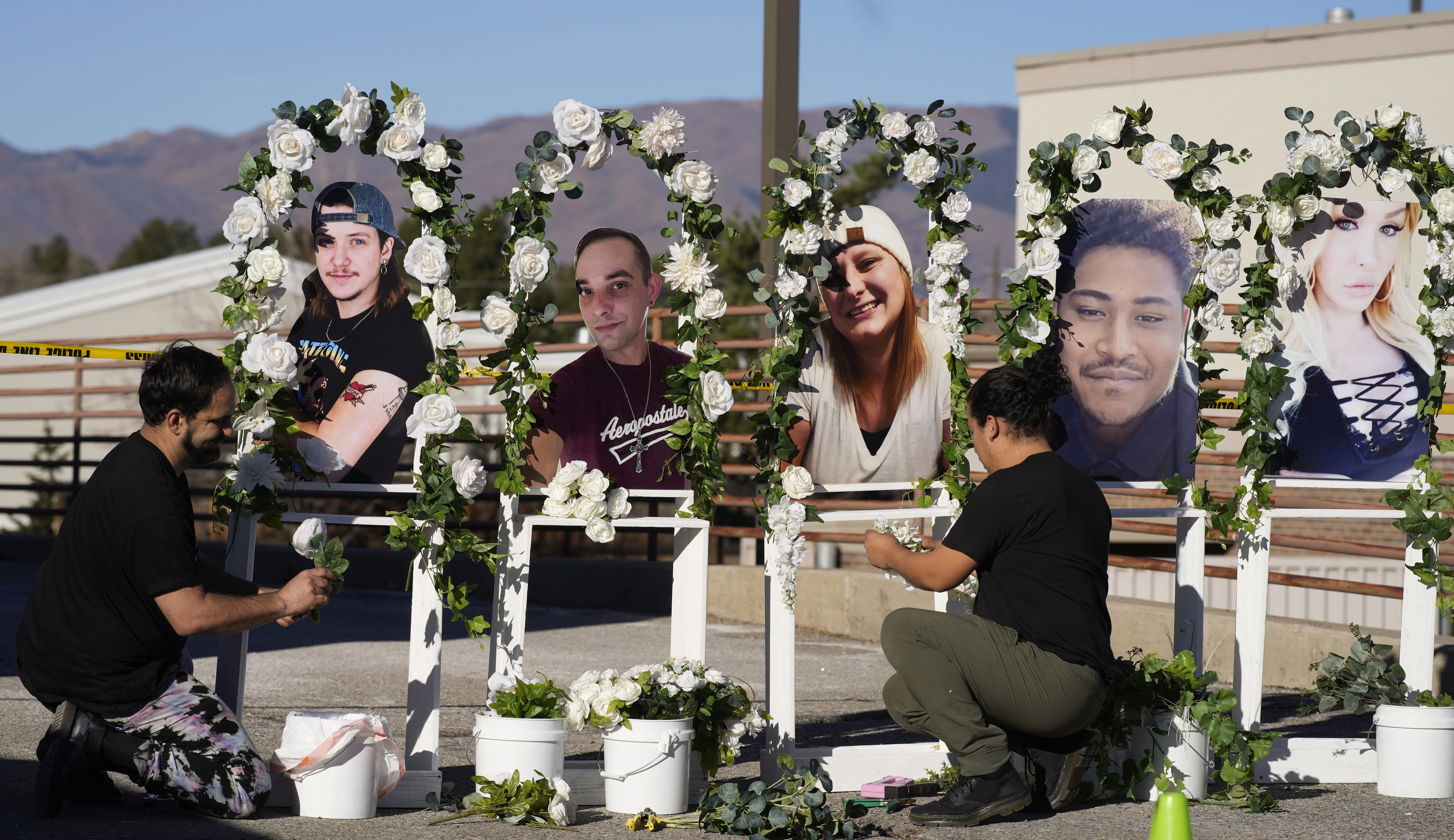 club q shooting victims memorial outside club.jpg