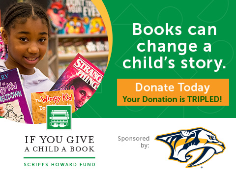 Give A Child a Book and your donation is tripled!