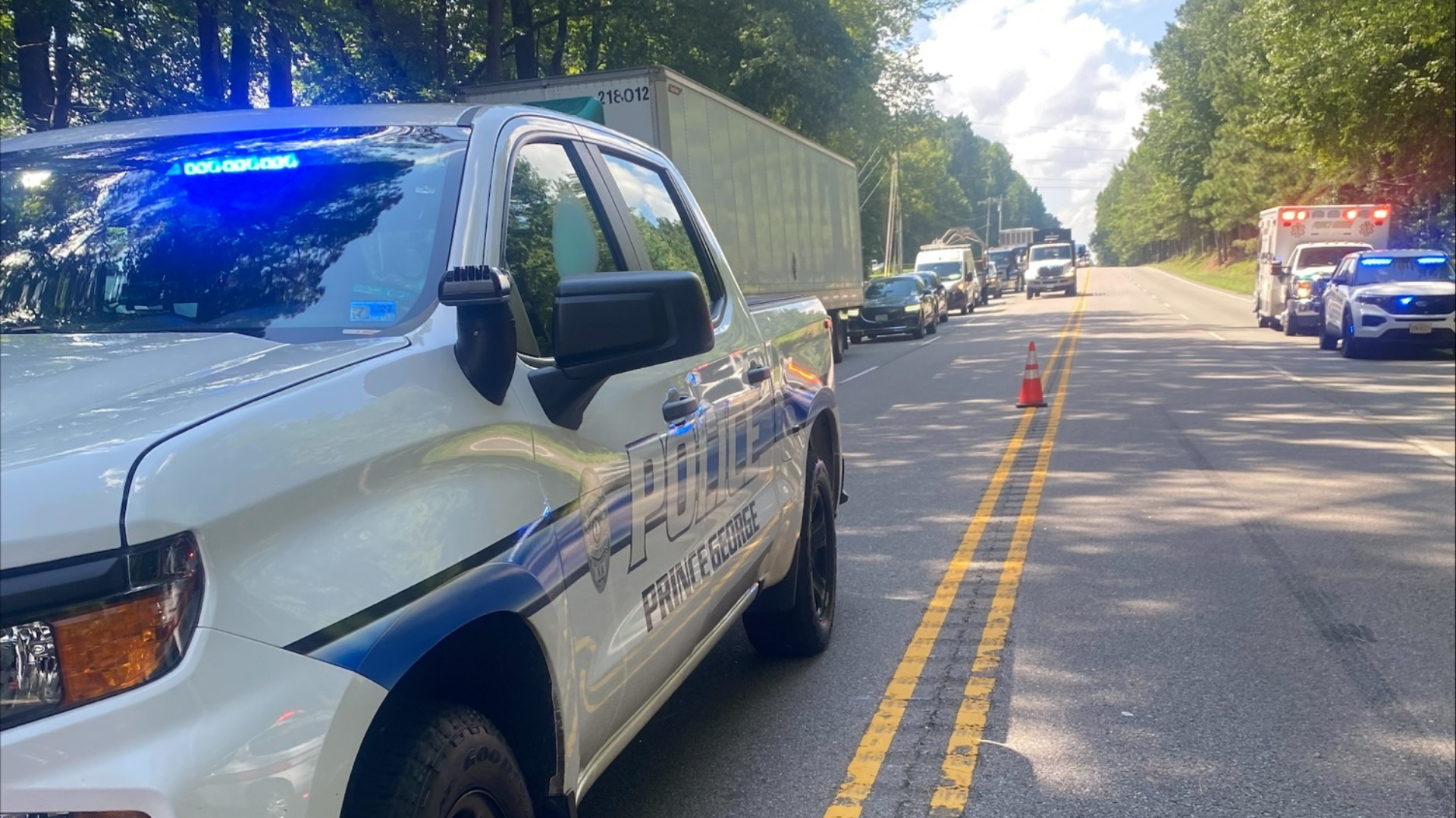 Tractor-trailer driver killed in Prince George County crash