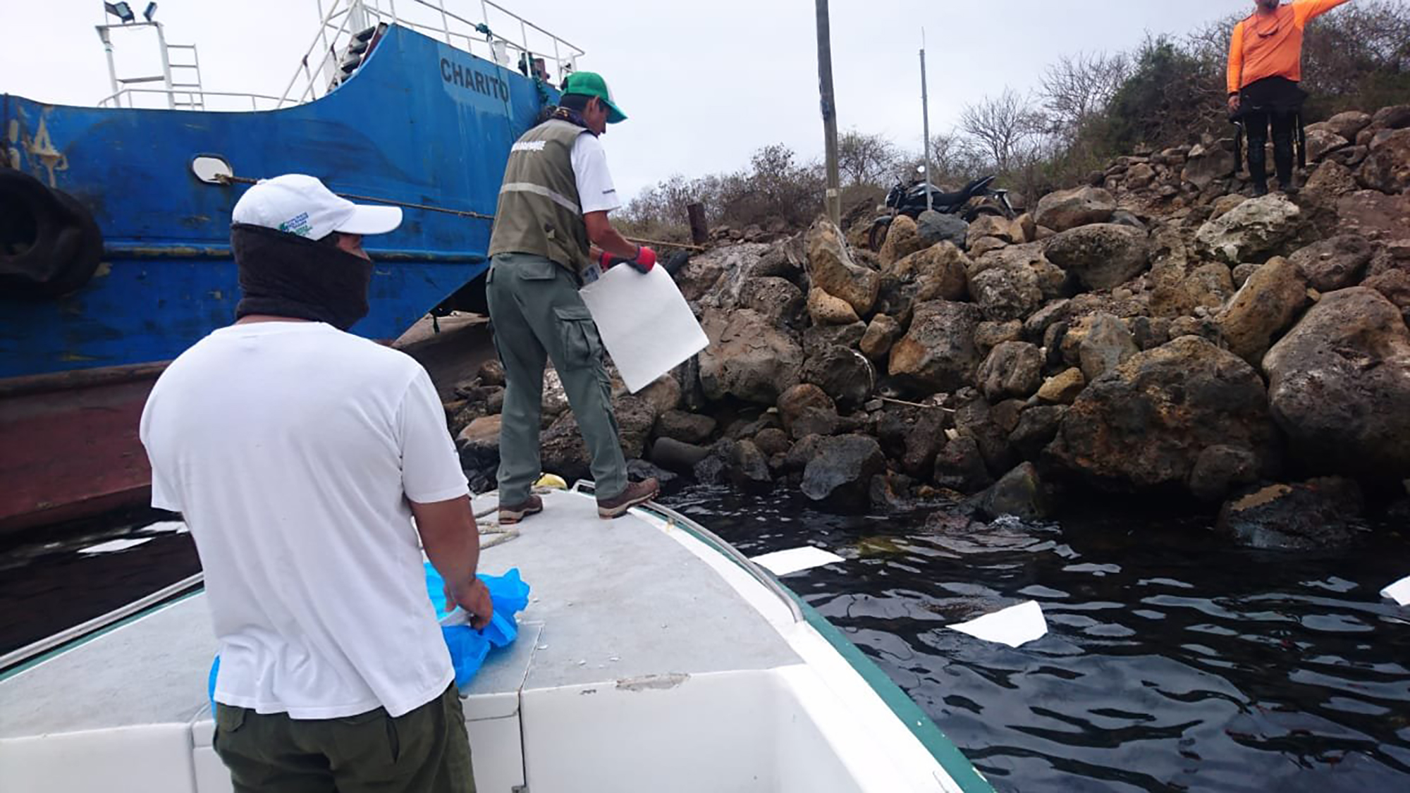 Fuel spill in Galapagos Island