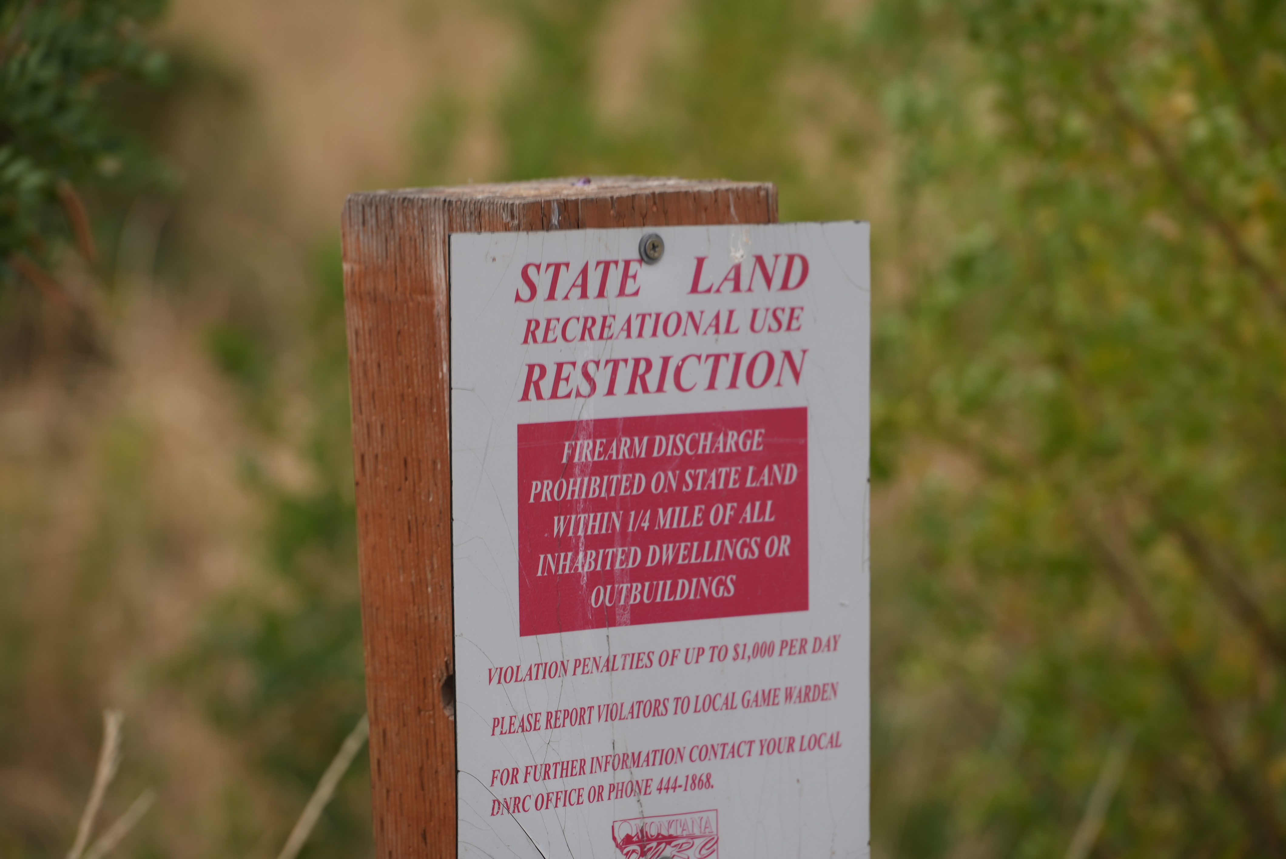 State Trust Lands Sign