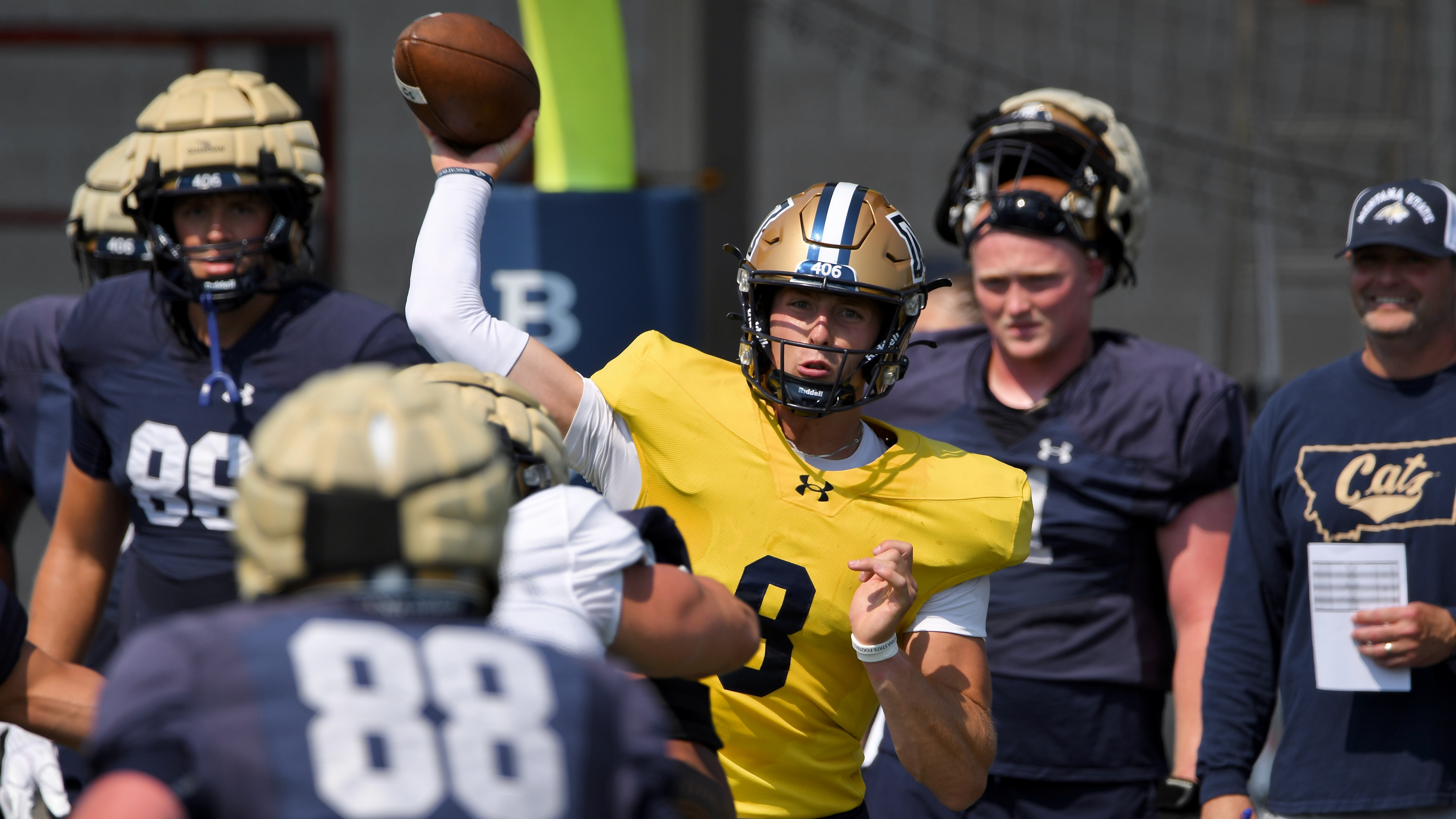Montana State fall football practice