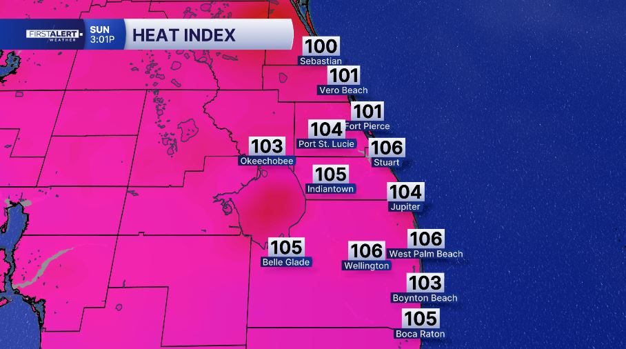 SUNDAY FEELS-LIKE TEMPS
