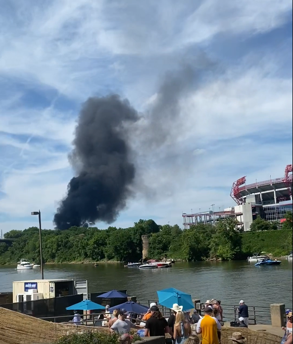 Fire near CMA Fest 