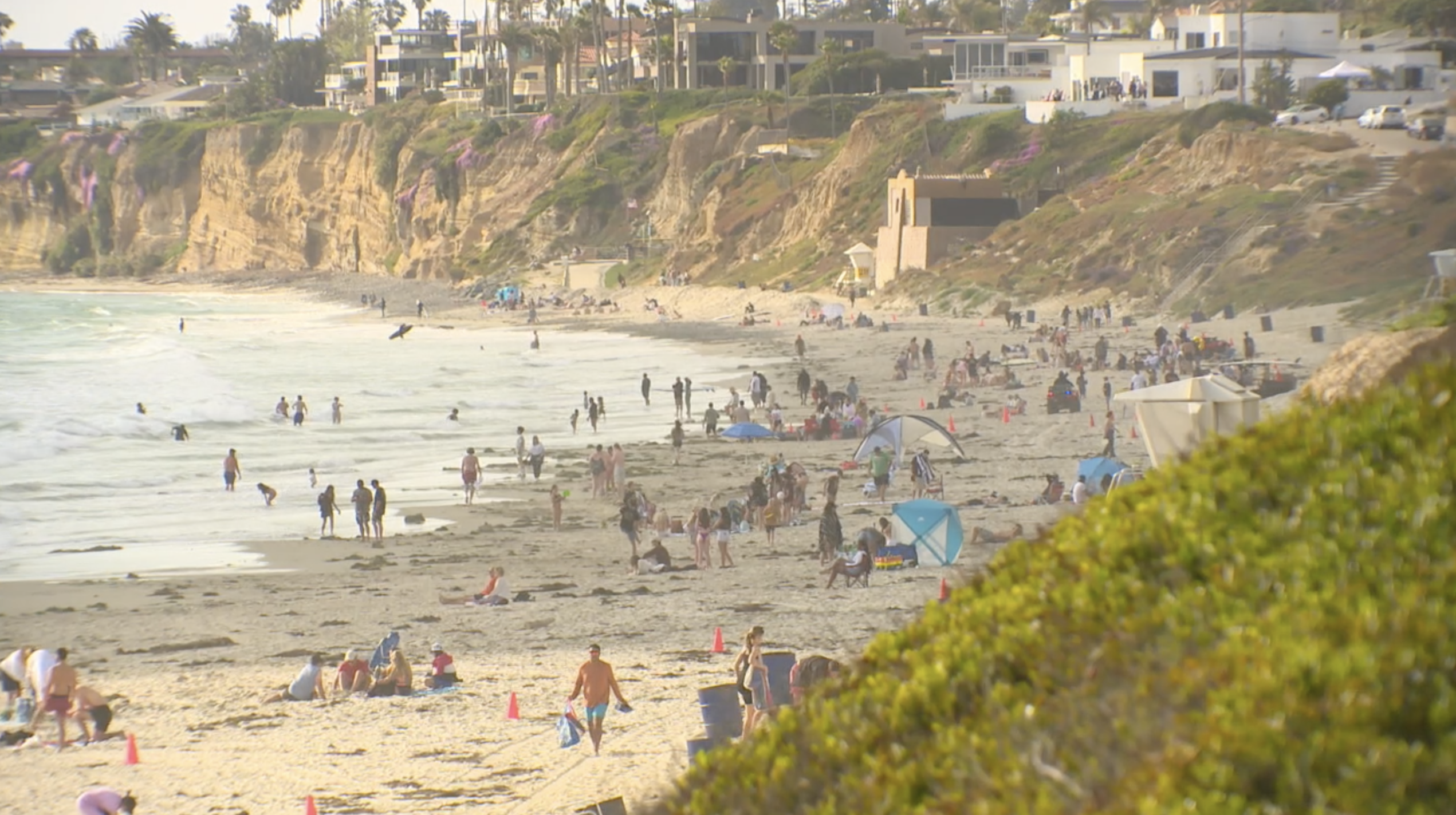 Memorial Day weekend beach turnout