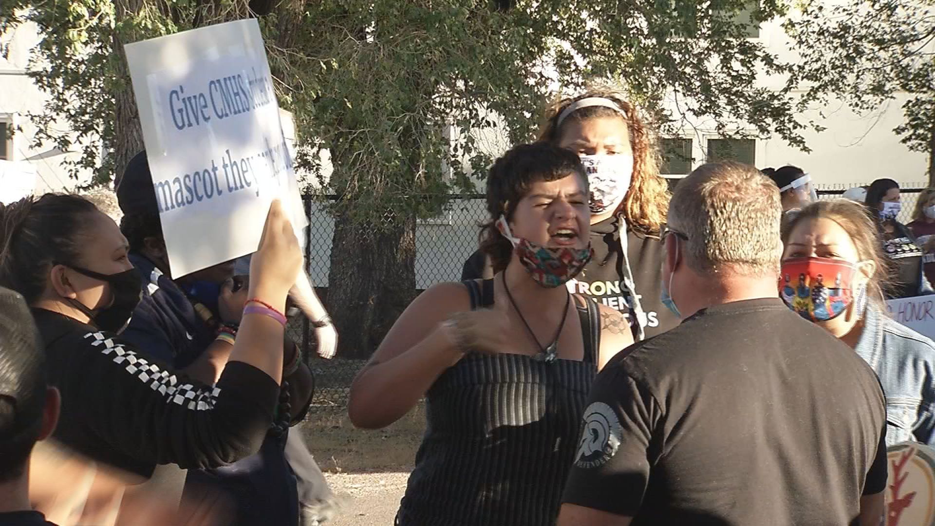 Cheyenne Mountain mascot protest