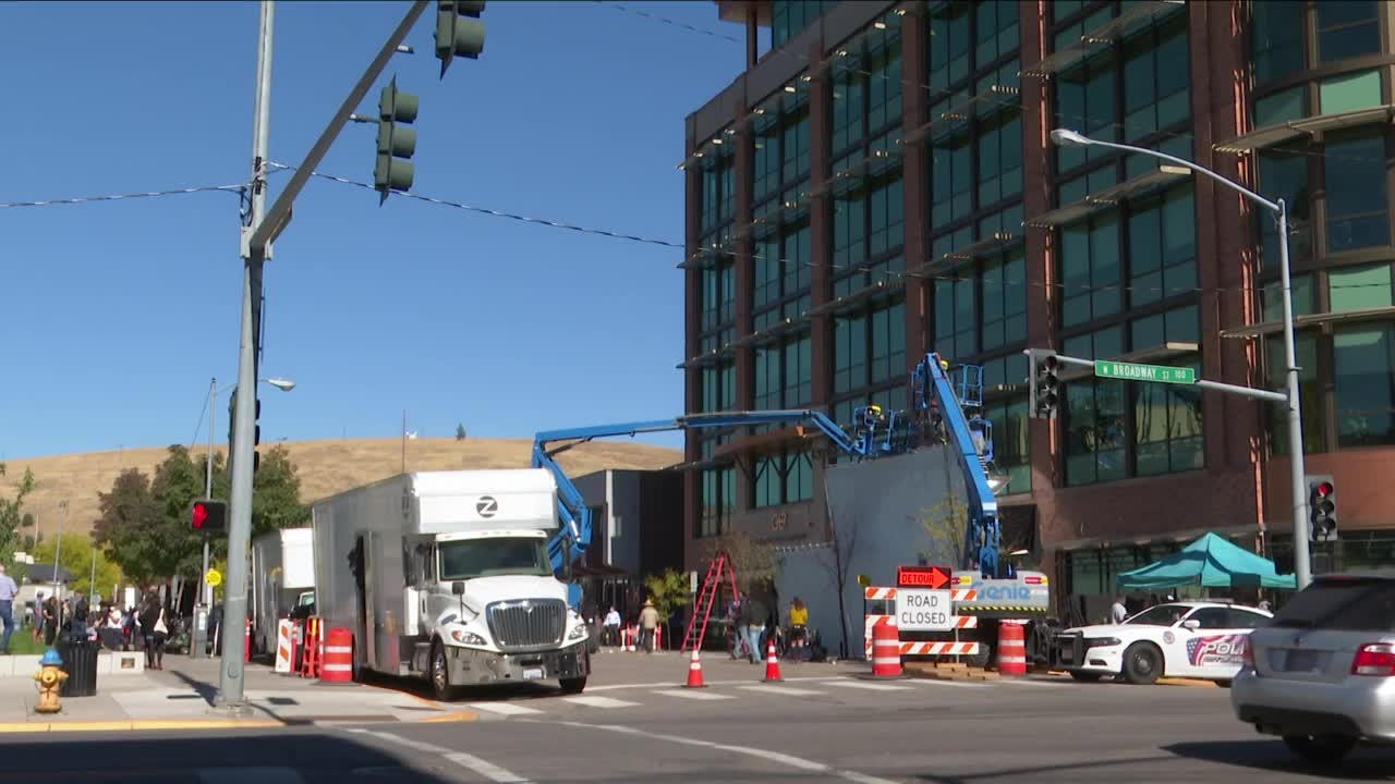 Yellowstone TV series films in downtown Missoula