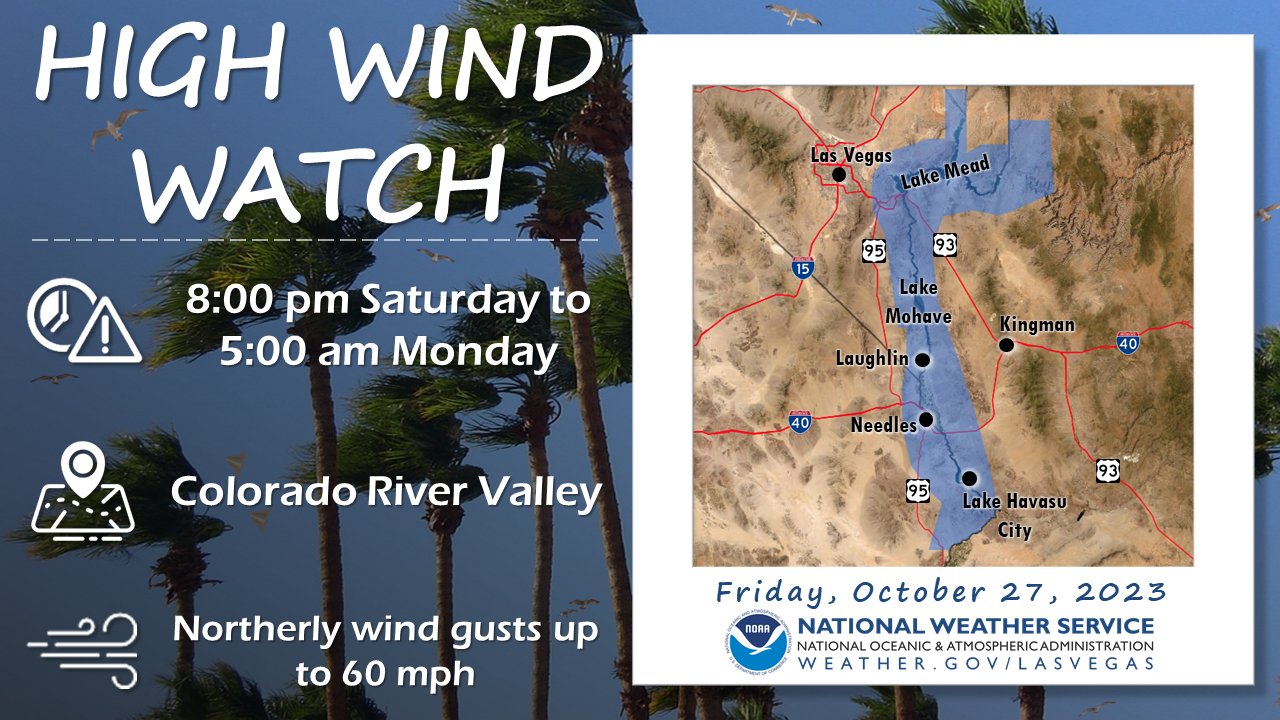 High Wind Warning Las Vegas Valley