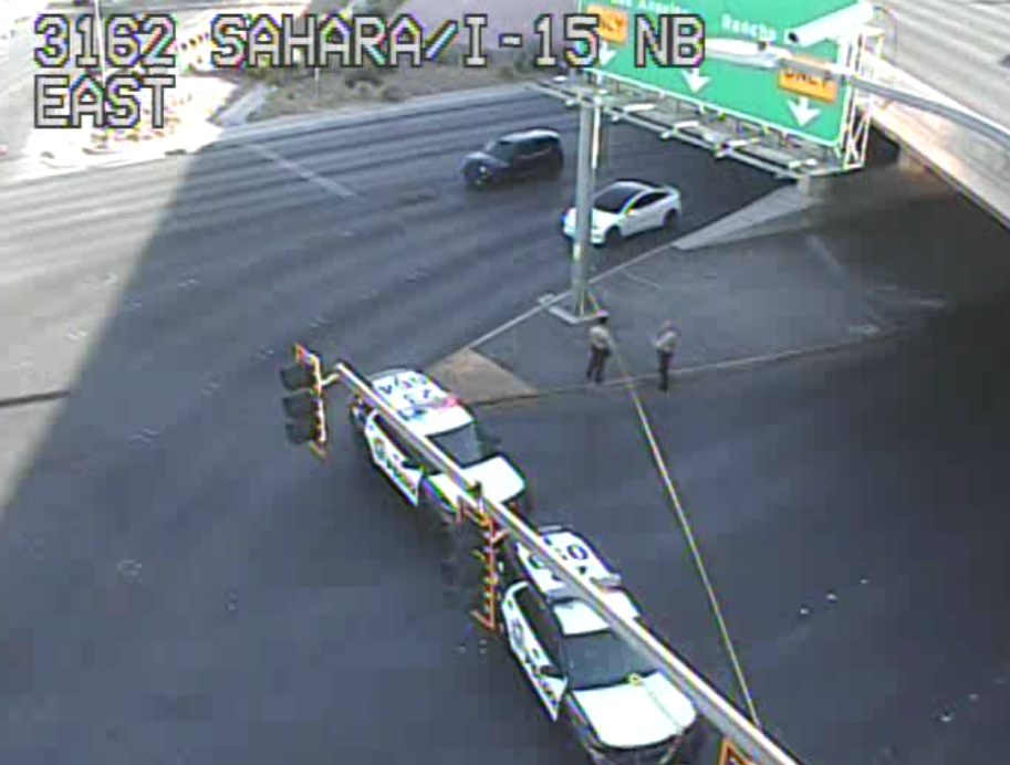 RTC: All lanes blocked by police activity on westbound Sahara Avenue at I-15