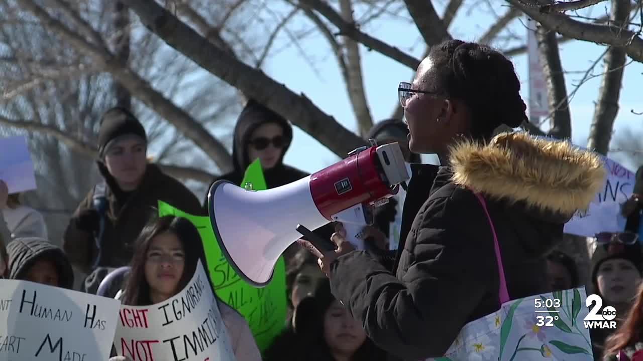 Edgewood students protest again after Friday's early dismissal