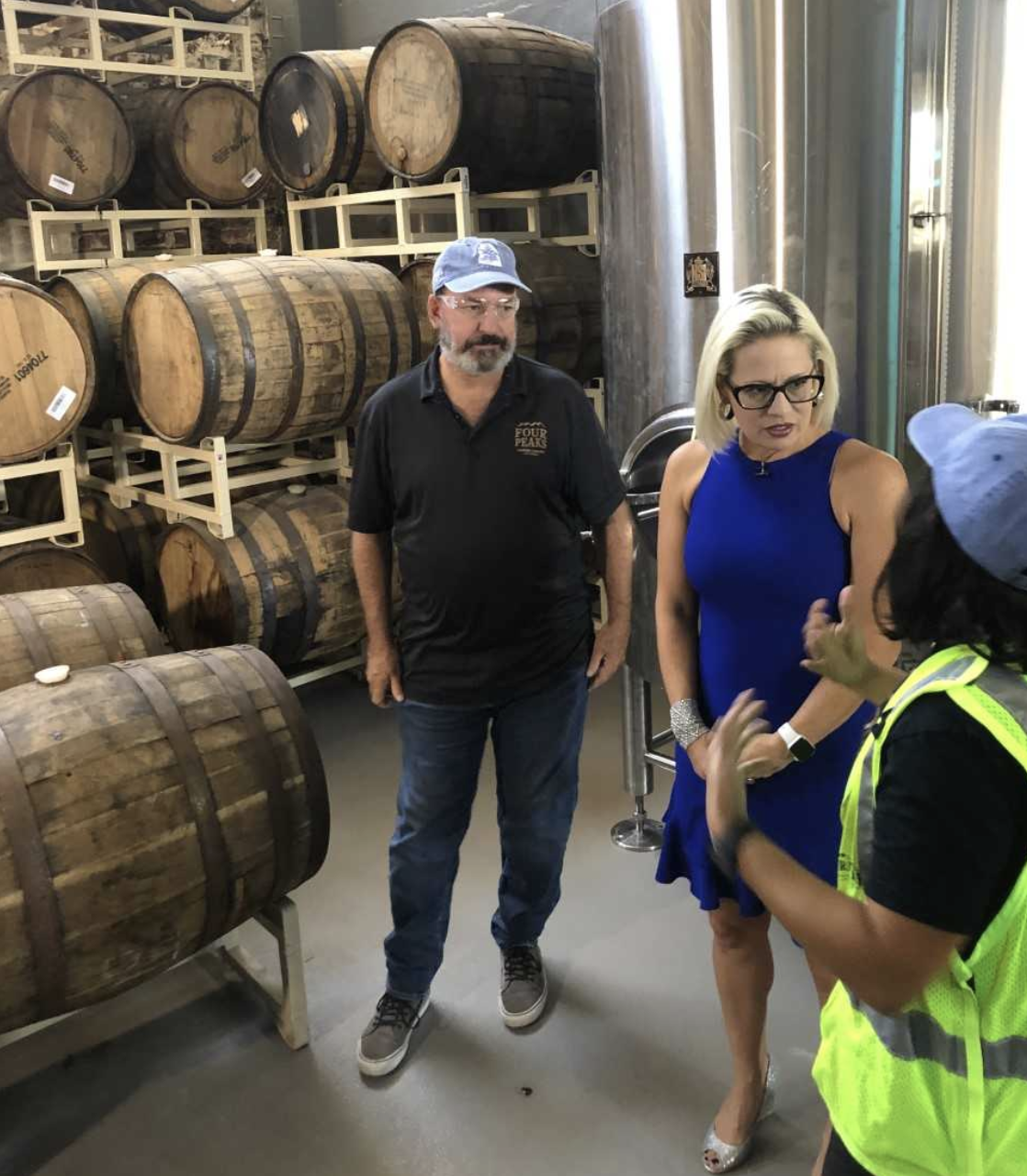 Senator Kyrsten Sinema at Tempe Four Peaks Brewing Company