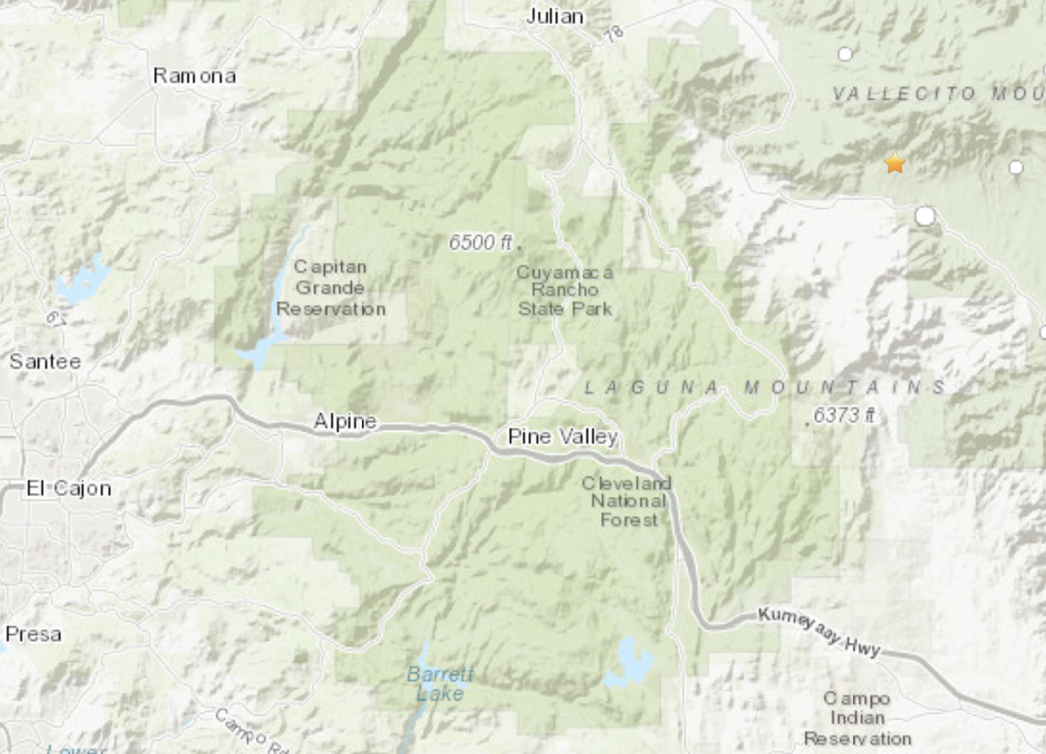 3.1-magnitude near Ocotillo Wells