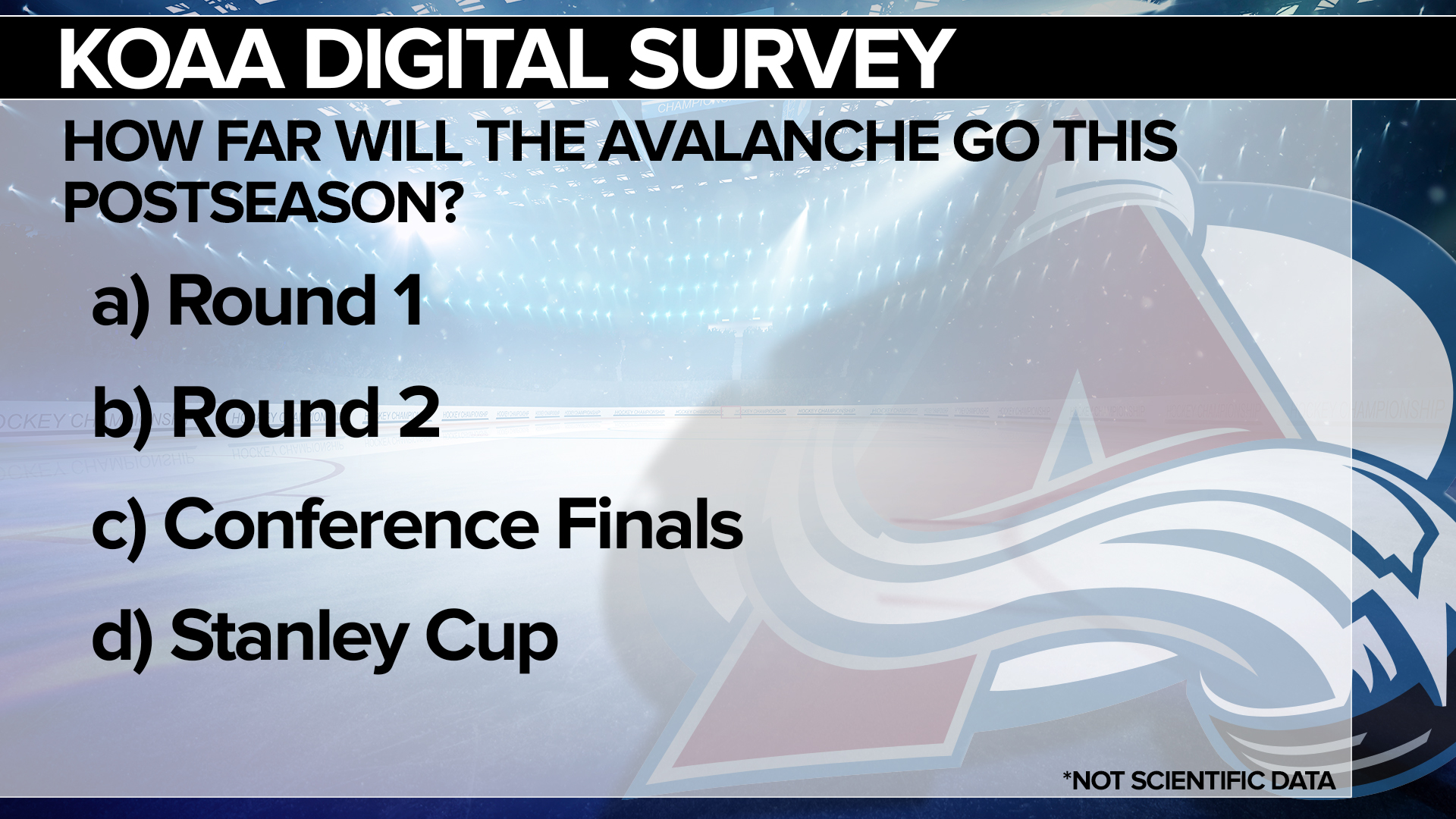 SURVEY Avalanche Playoffs