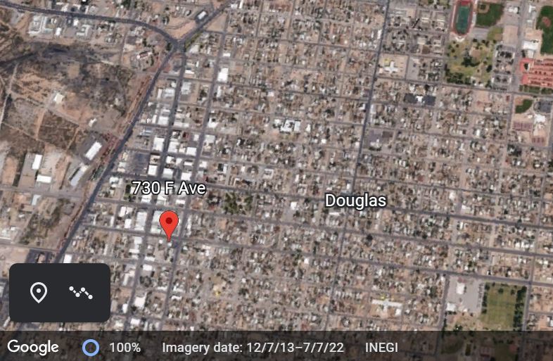 Douglas police investigated a shooting Tuesday night. According to police, the shooting happened at 7 p.m. at Spirits & More Liquor Store, 730 F Ave. Photo via Google Earth.
