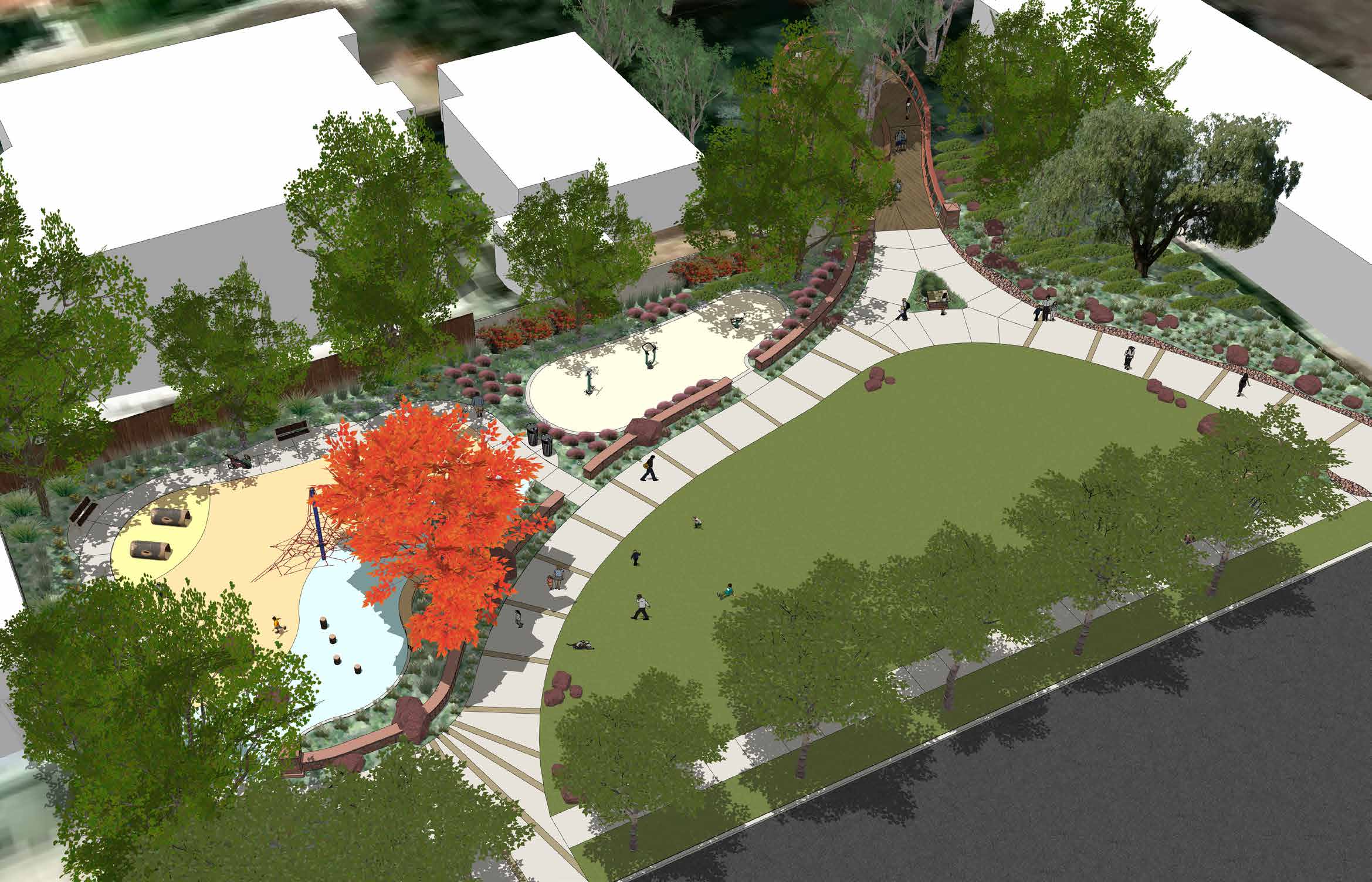 Olive St. Park rendering