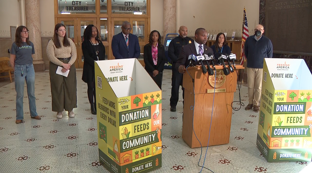 Milwaukee area leaders on Tuesday launched a unified effort to help provide food and basic necessities to those in need. 