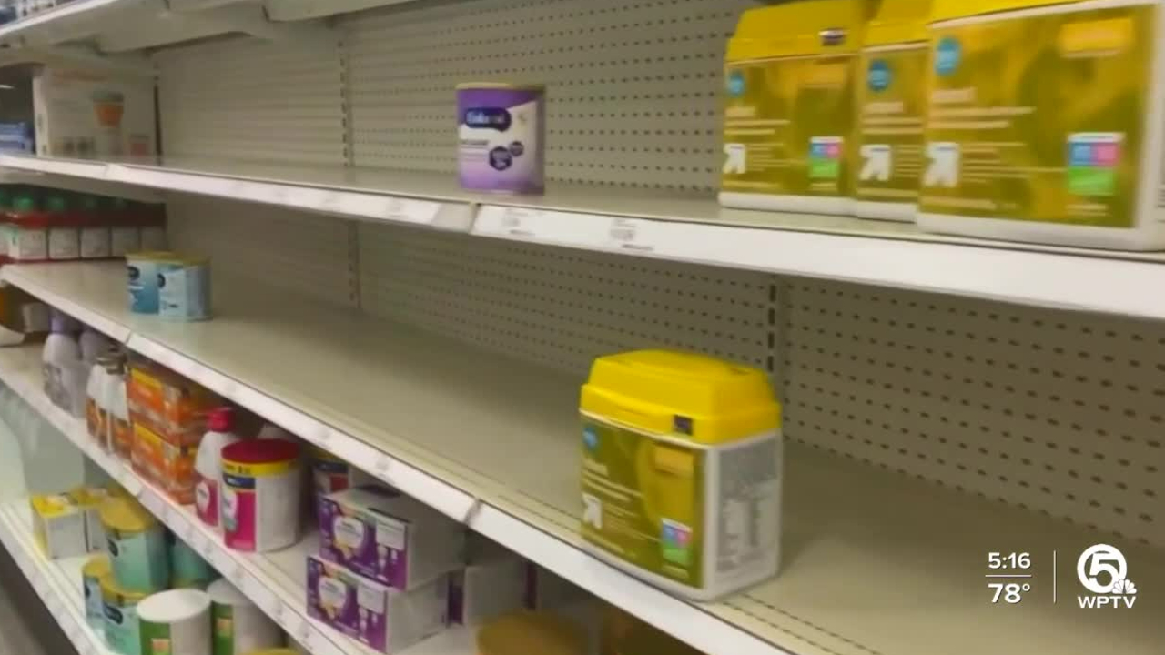 An empty formula shelf at a Palm Beach County store on May 9, 2022.jpg