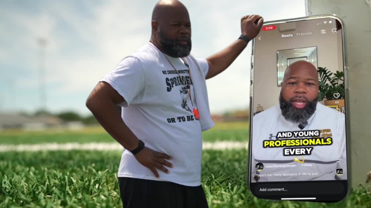 Highland Springs football coach Loren Johnson