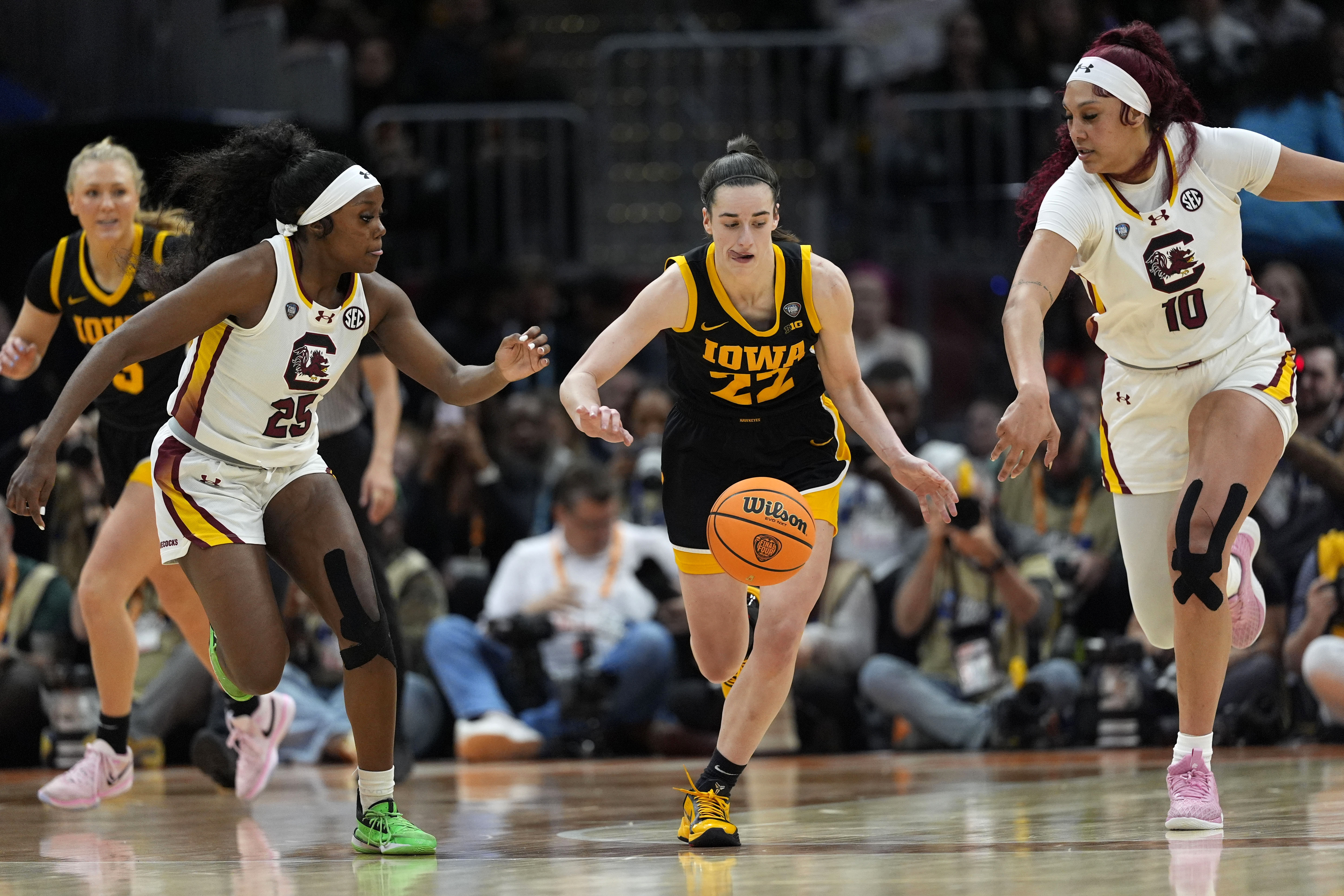 NCAA Iowa South Carolina Basketball