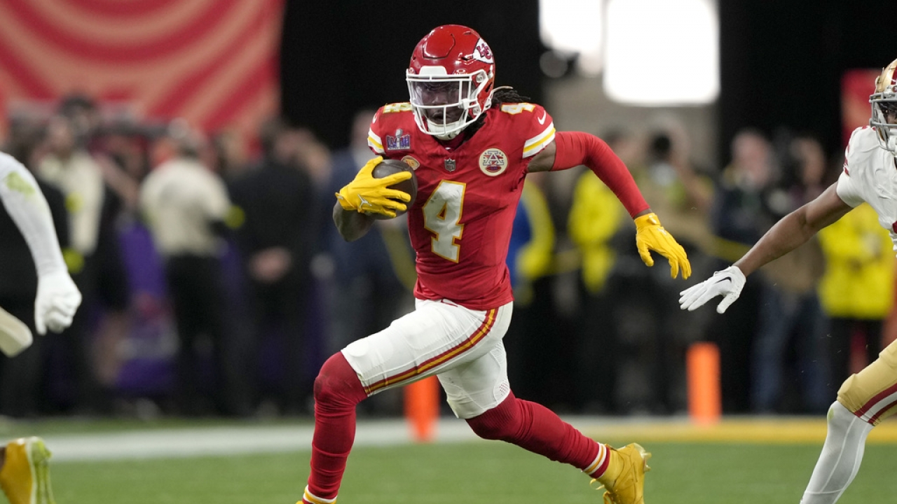 Kansas Chiefs wide receiver Rashee Rice.