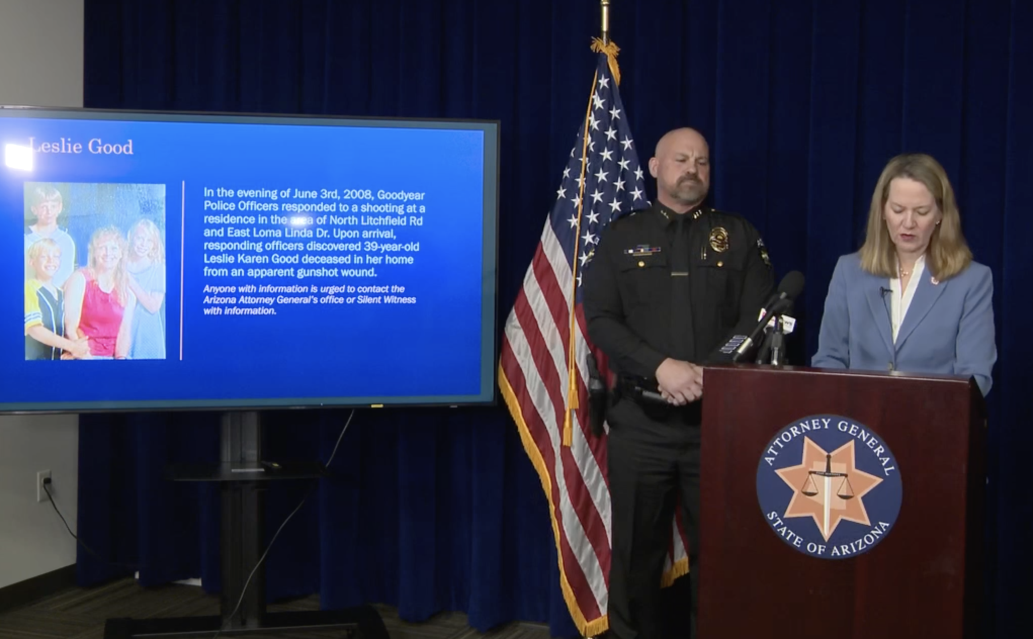 Kris Mayes cold case presser