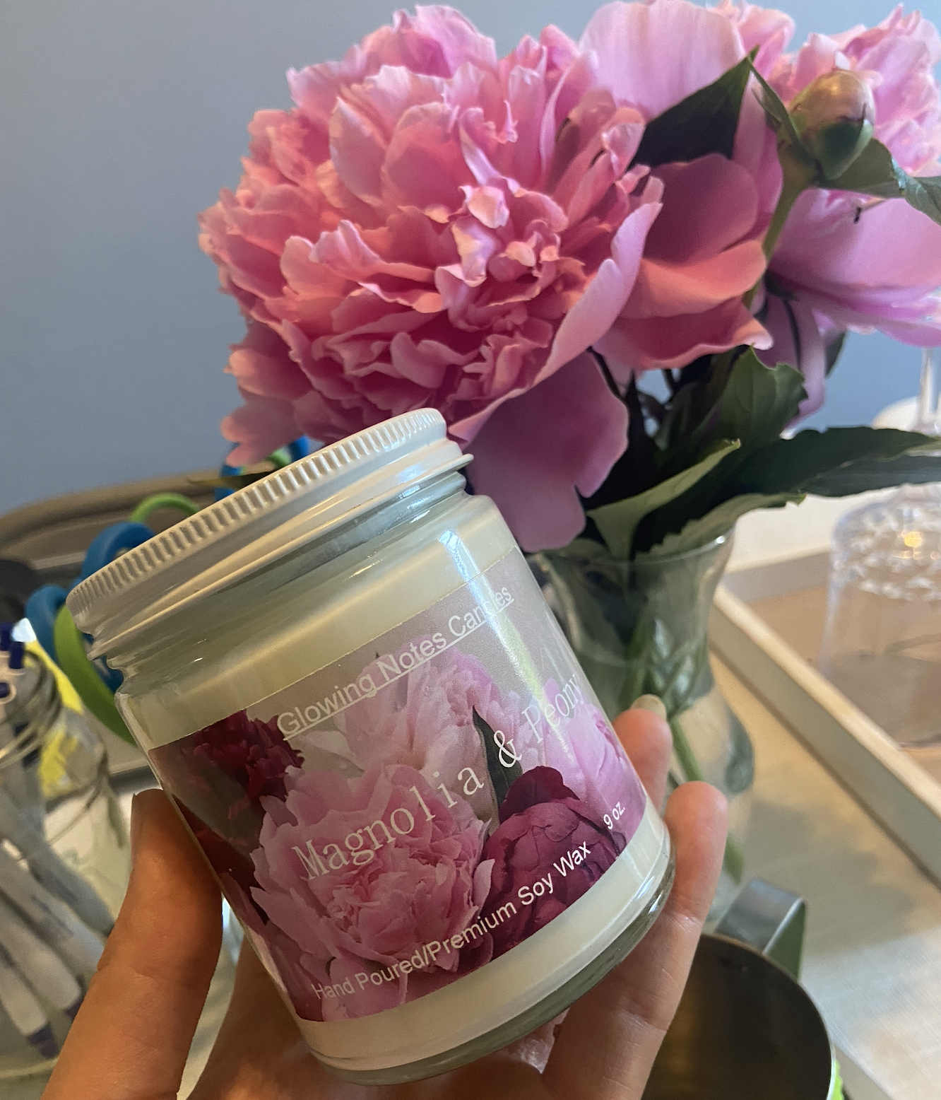 The Candle Bar Magnolia and Peony Scented Candle