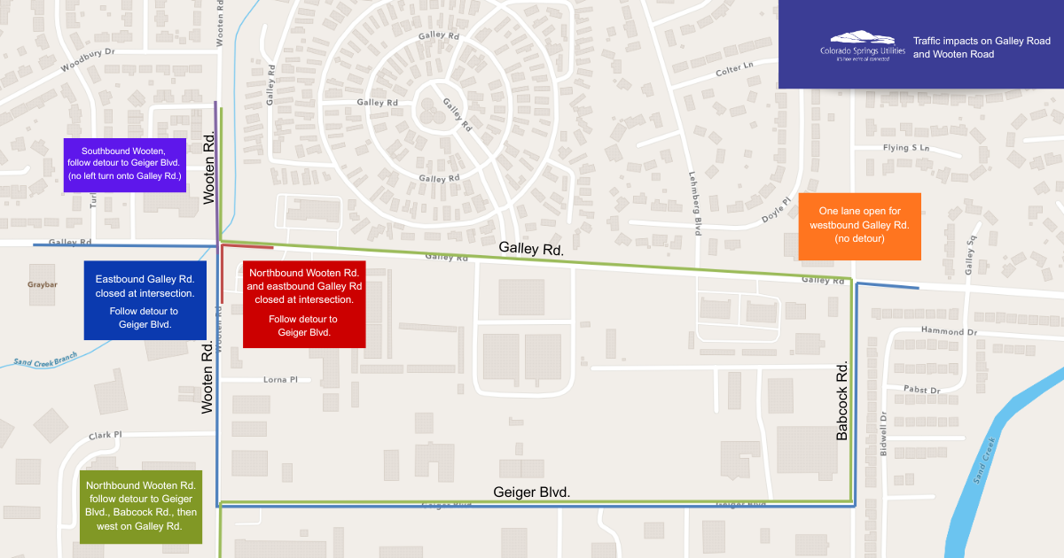 ROAD CLOSURE Wooten and Galley