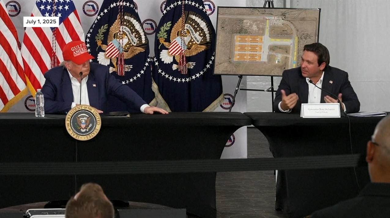 DeSantis, Trump in Alligator Alcatraz