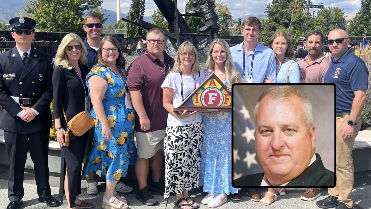 Chesterfield firefighter honored at national memorial after cancer death