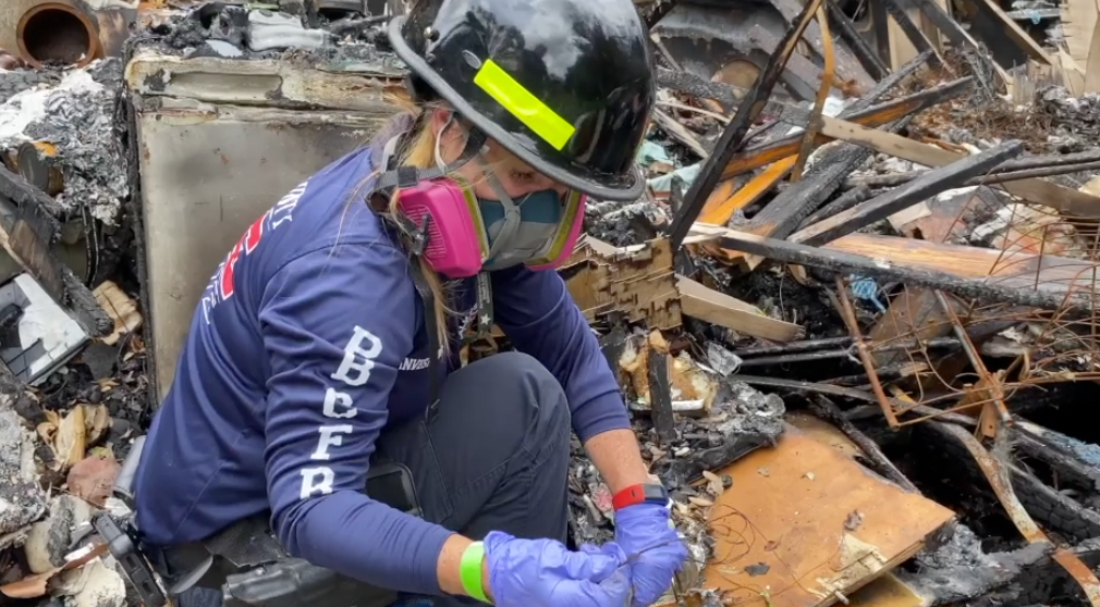 Almost 100 women are firefighters with Palm Beach County Fire Rescue.
