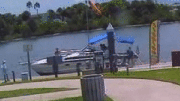 Boat explodes in Daytona Beach, August 2022