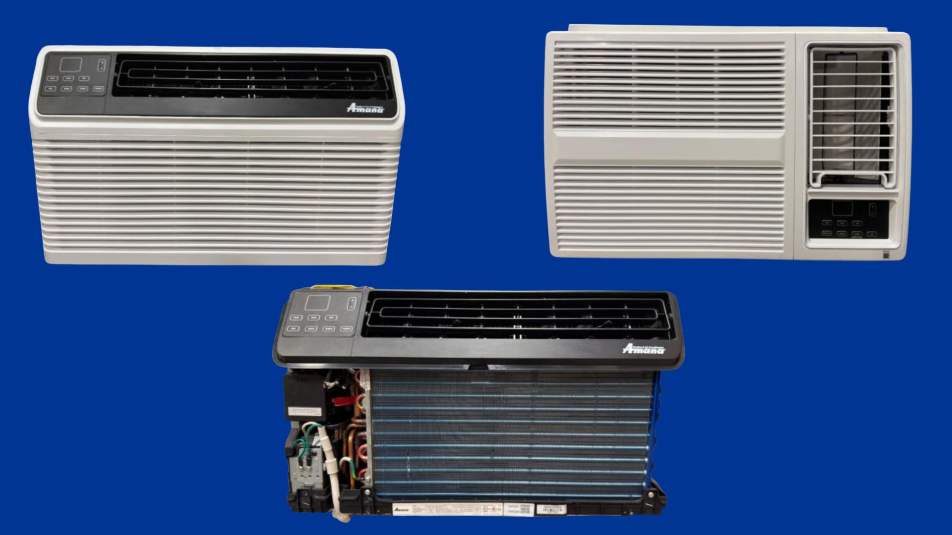 Amana Window-Room-Air-Conditioners (WRAC) and Through the Wall (TTW) air conditioners or heat pumps.