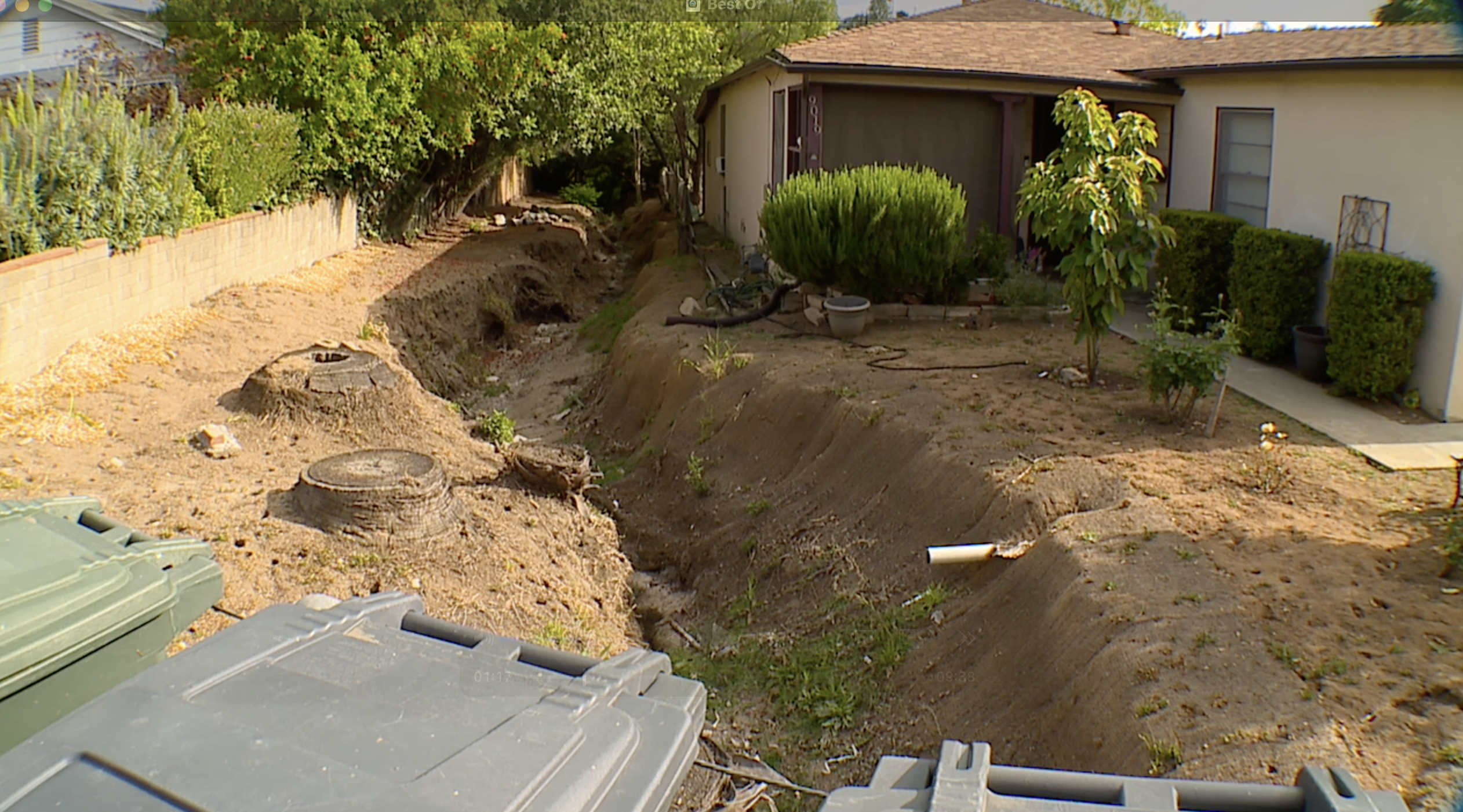 la mesa home drainage ditch 