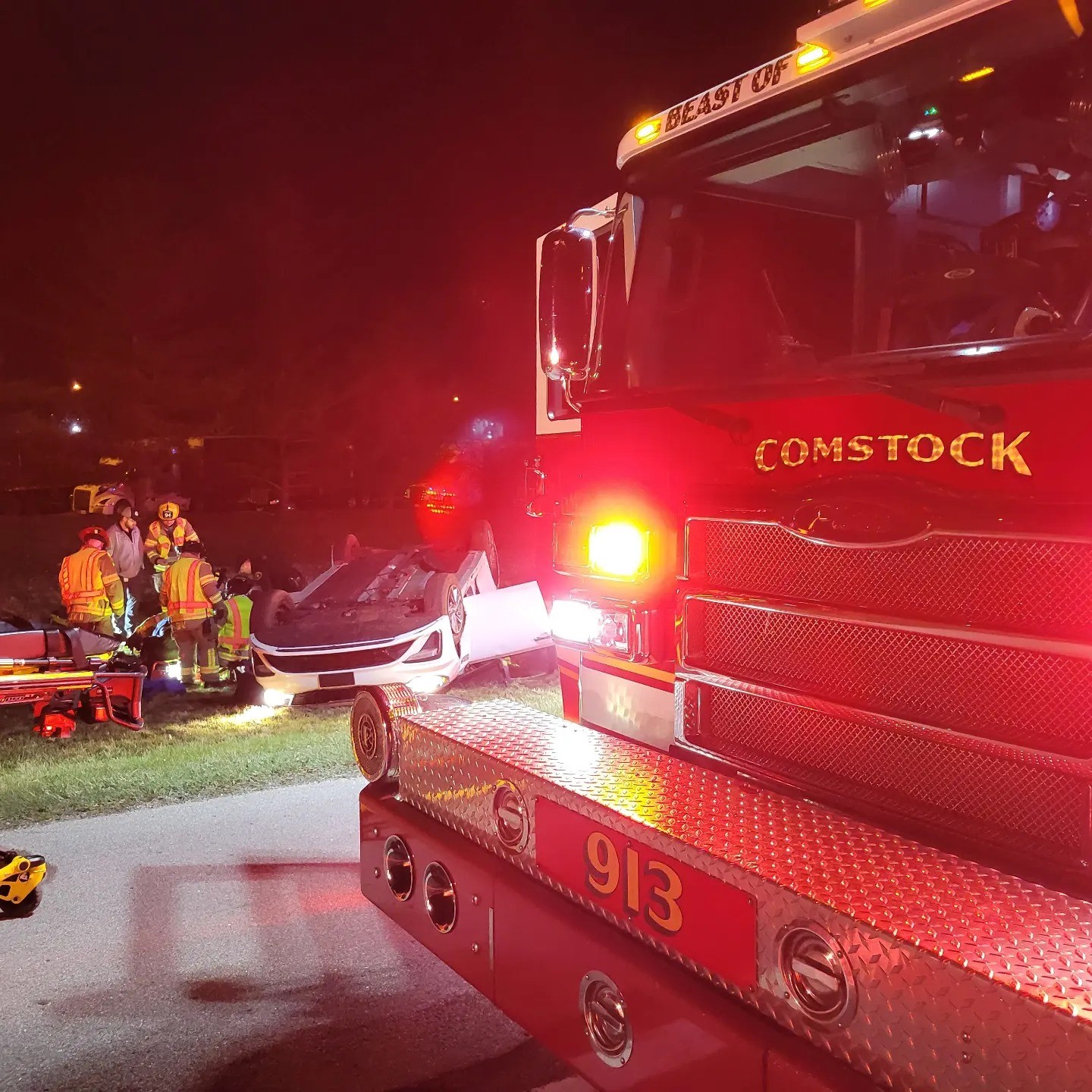 Comstock Township rollover crash