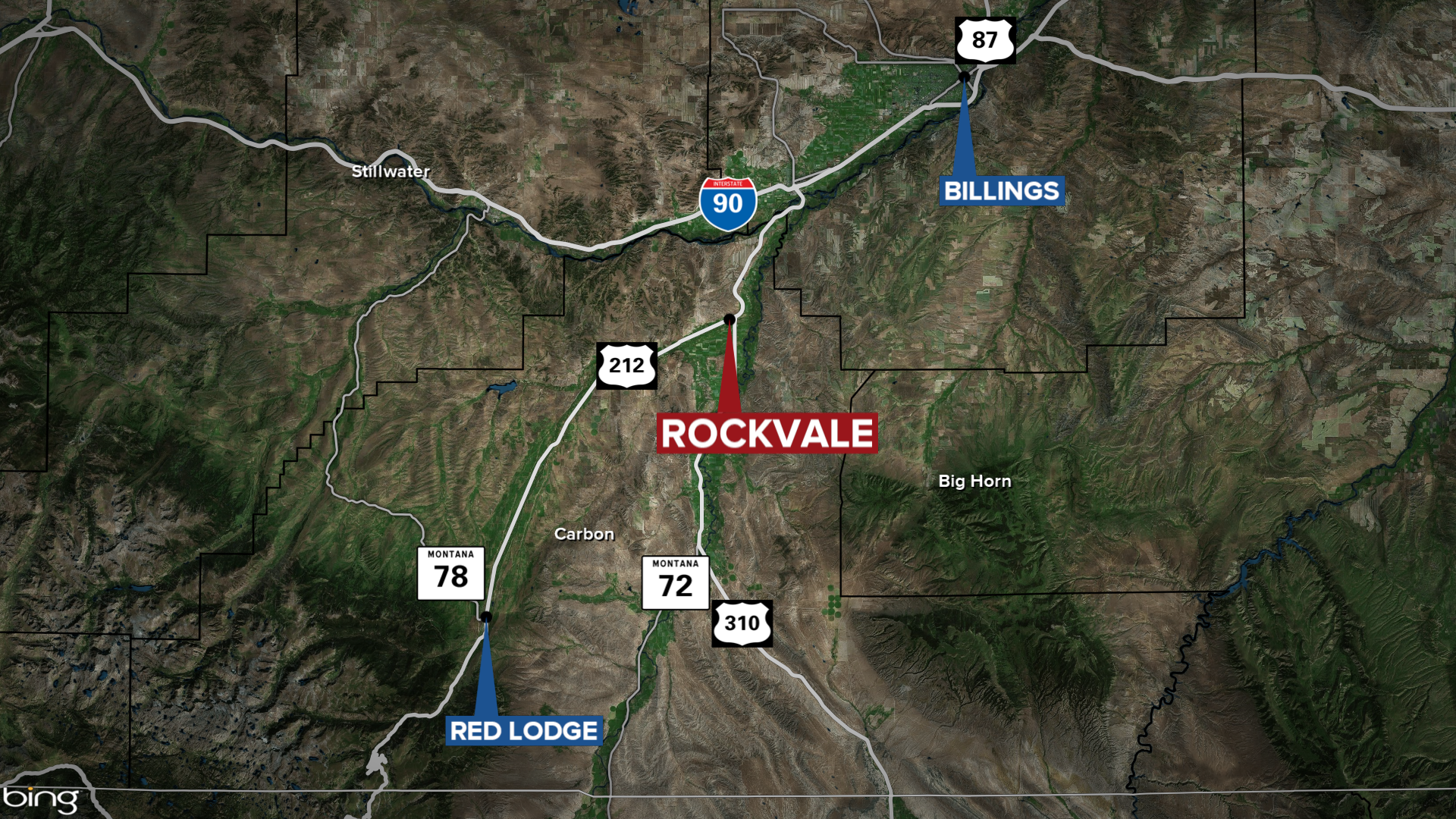 Rockvale Crash Map