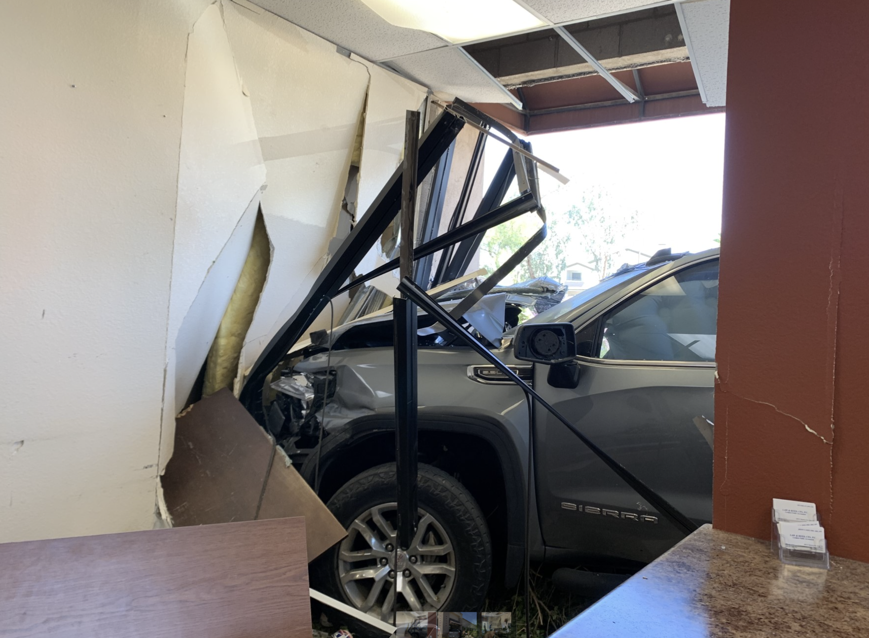 Mesa power and baseline truck in to building 3