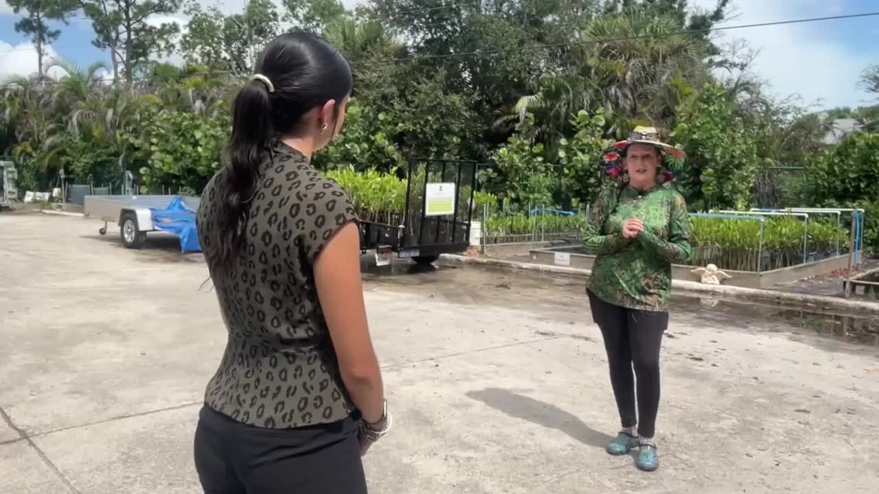 WPTV Cassandra Garcia and Lisa Standing a resident at Pipers Landing Yacht and Country Club.jpg
