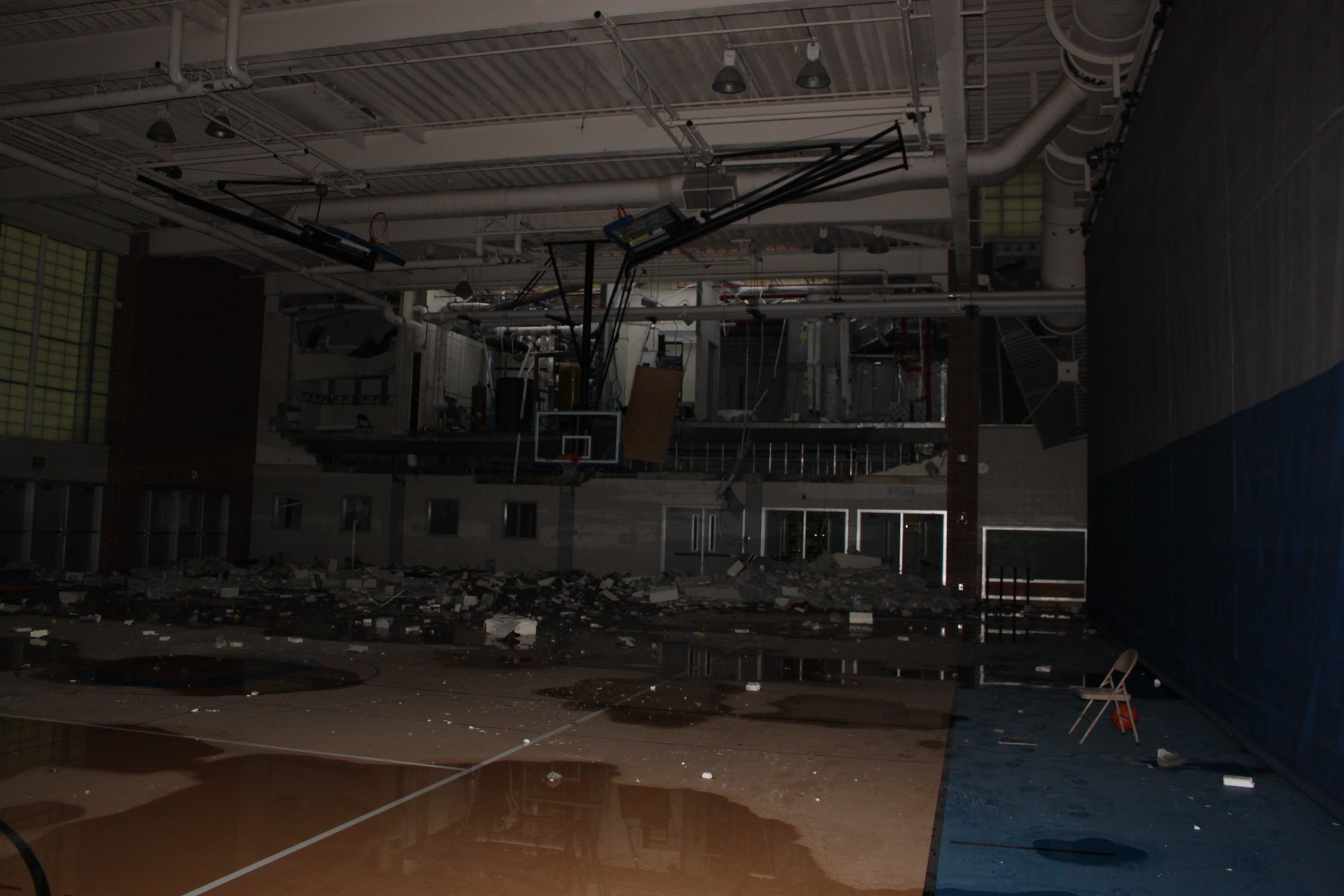 Carmel High School Explosion Damage - Gym