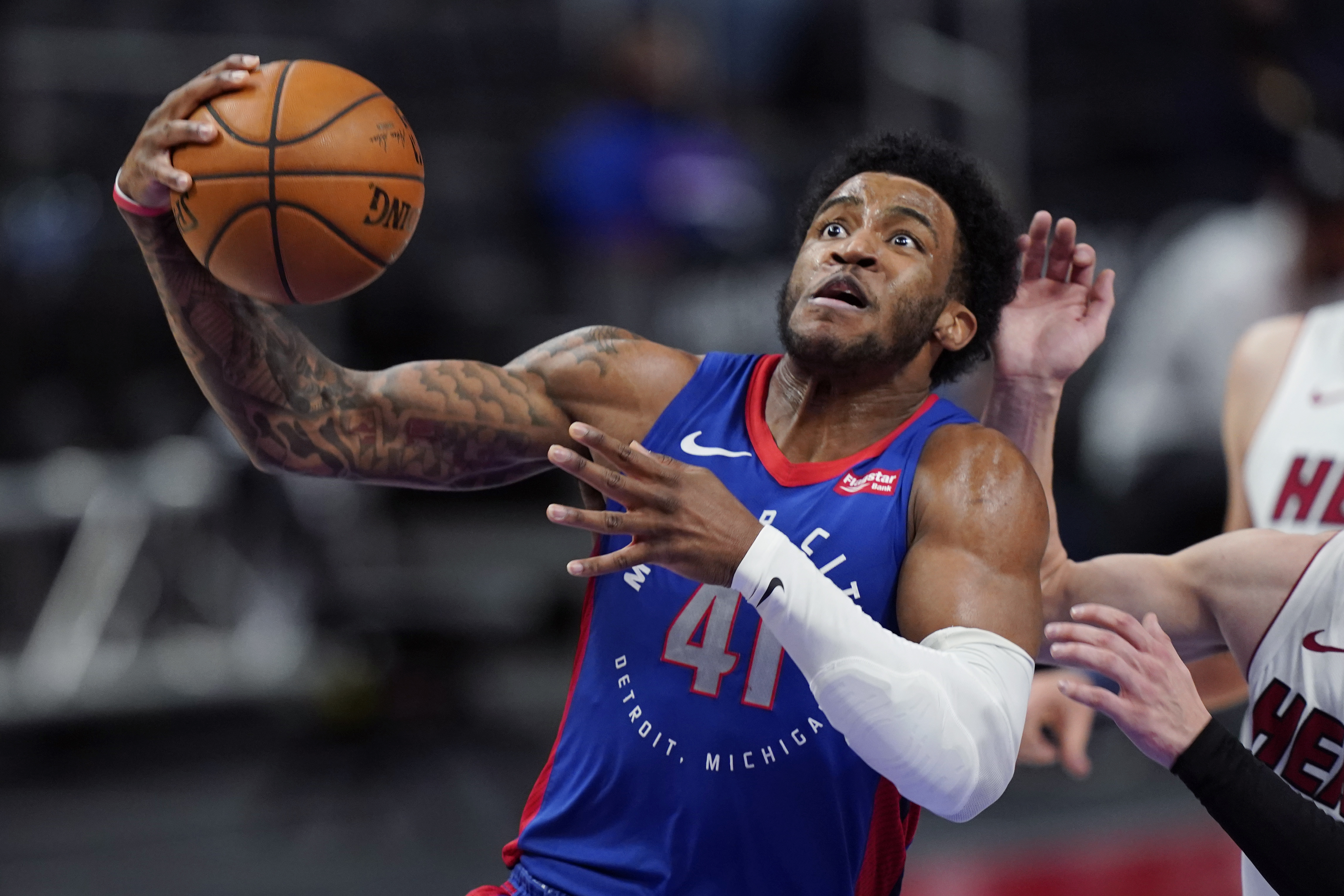Saddiq Bey Heat Pistons Basketball