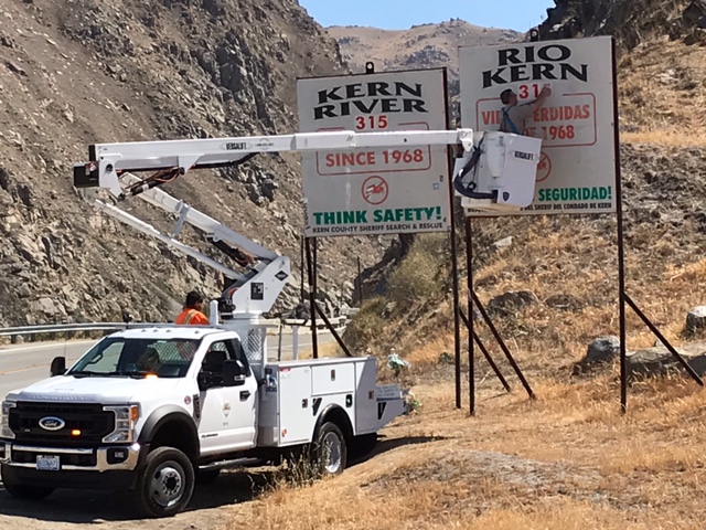 Kern River Deaths Sign Update