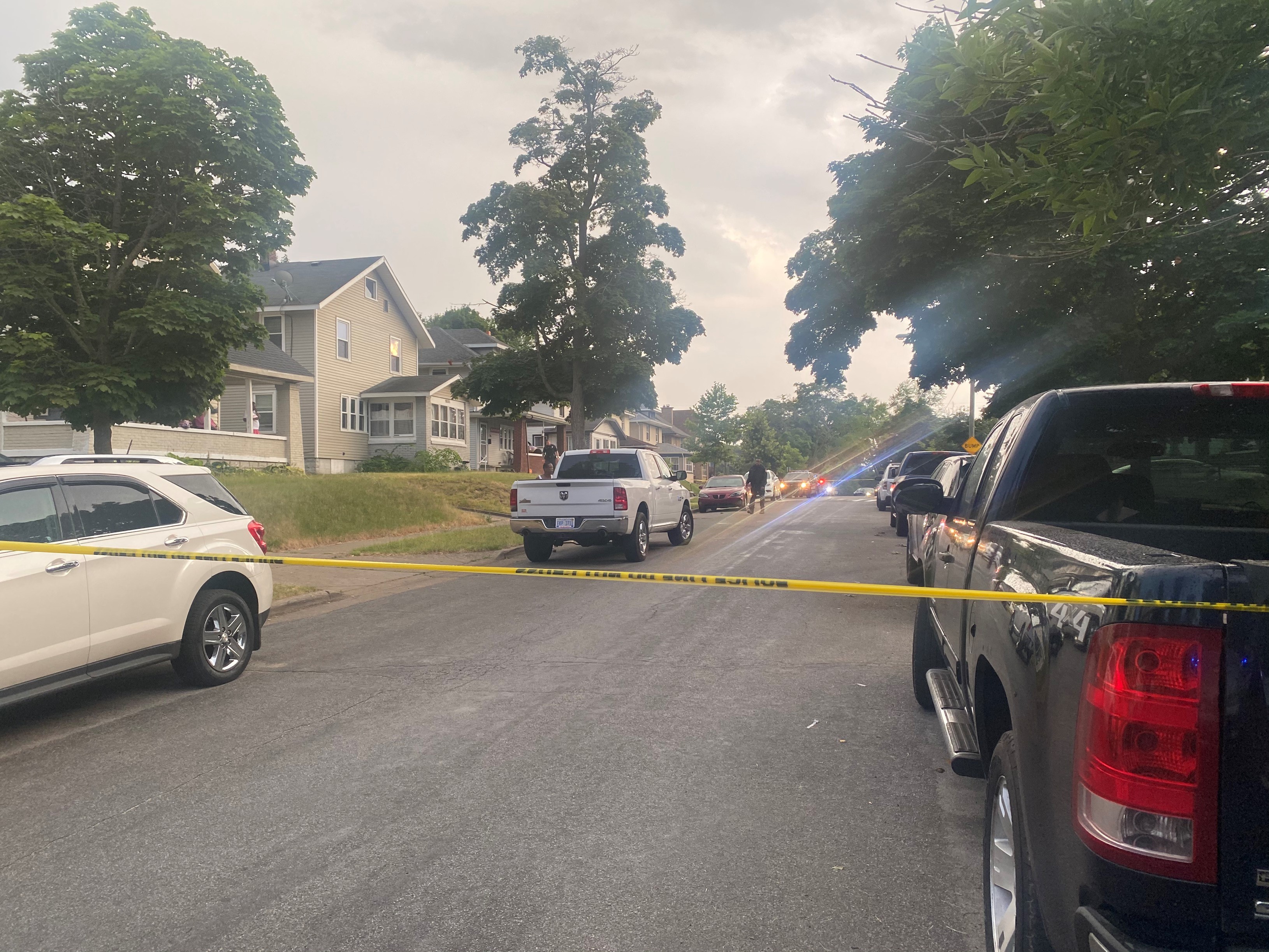 Police scene on Prince Street July 4