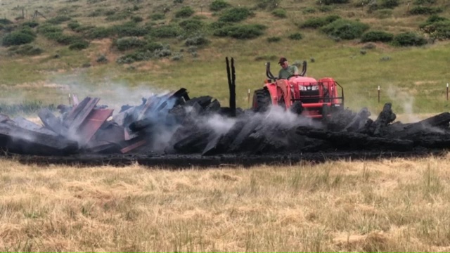 Crews tackle illegal burn near Great Falls