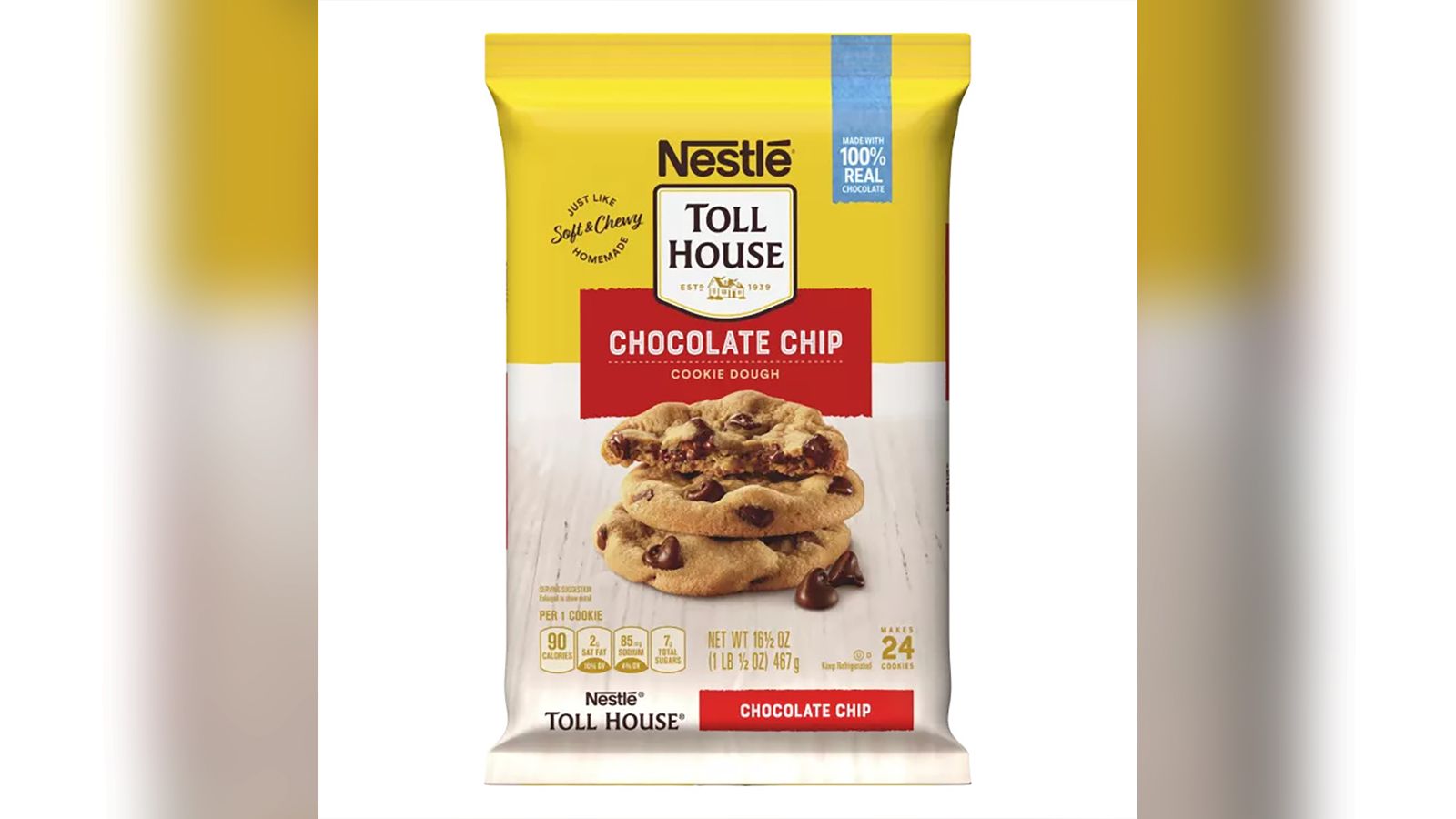 Nestle Toll House Chocolate Chip Cookie Dough recall for wood chips