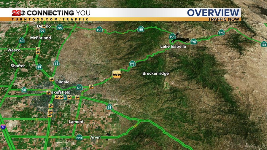178 closed at the mouth of the canyon due to crash