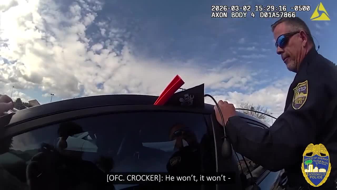 VIDEO: Toddler rescued from locked vehicle