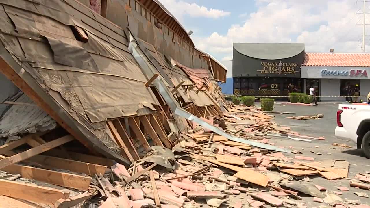 Clark County Fire Department responding to partial building collapse in Spring Valley
